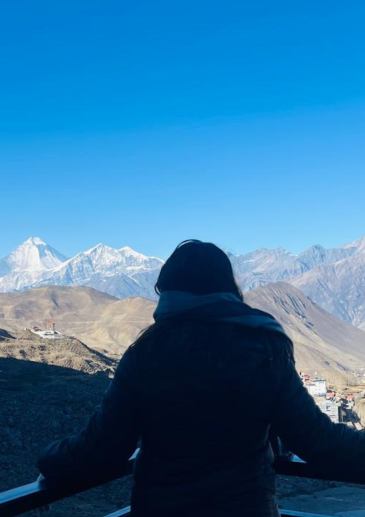 mountain view with sushma khatri from muktinath