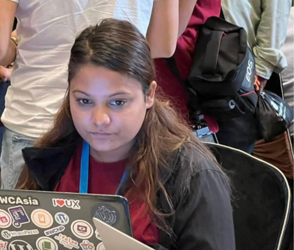 sushma khatri in wordcamp nepal 2023