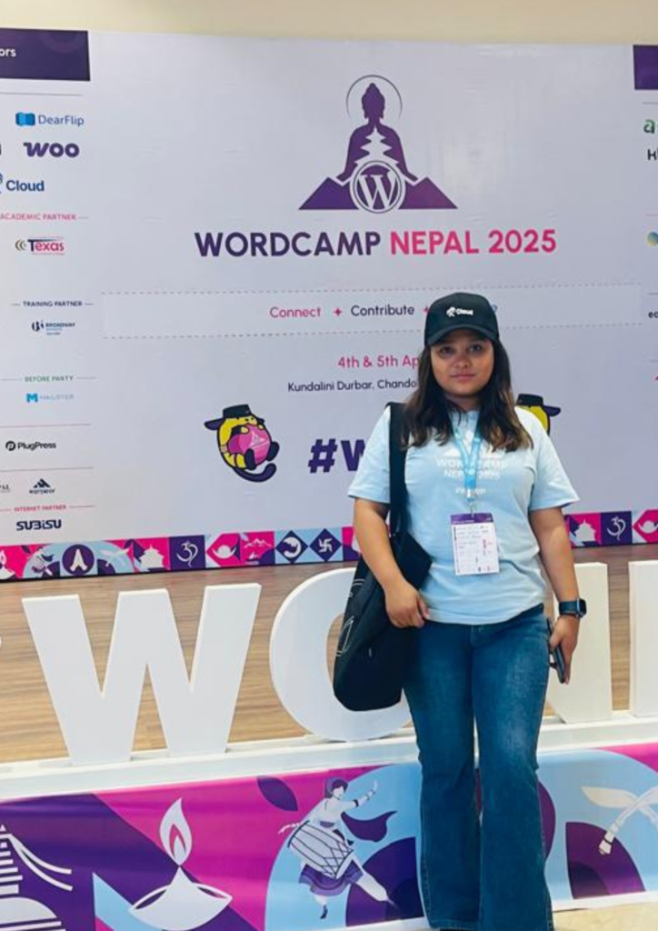 sushma khatri in wordcamp nepal 2025