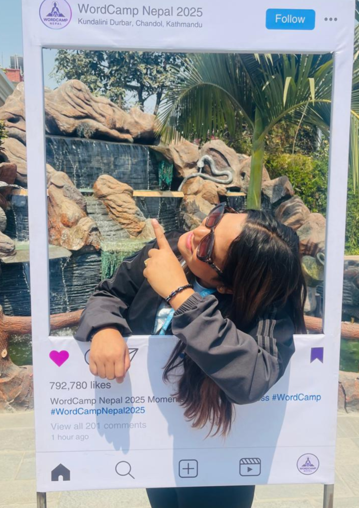 sushma khatri in wordcamp nepal